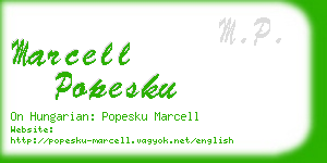 marcell popesku business card